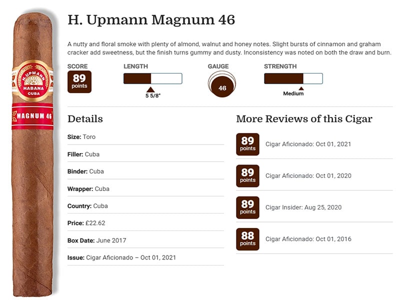 Chấm điểm về H. Upmann Magnum 46