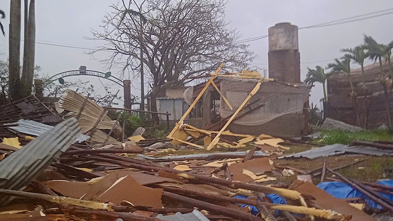 bão Ian đã tàn phá nhà cửa tại trung tâm cuba