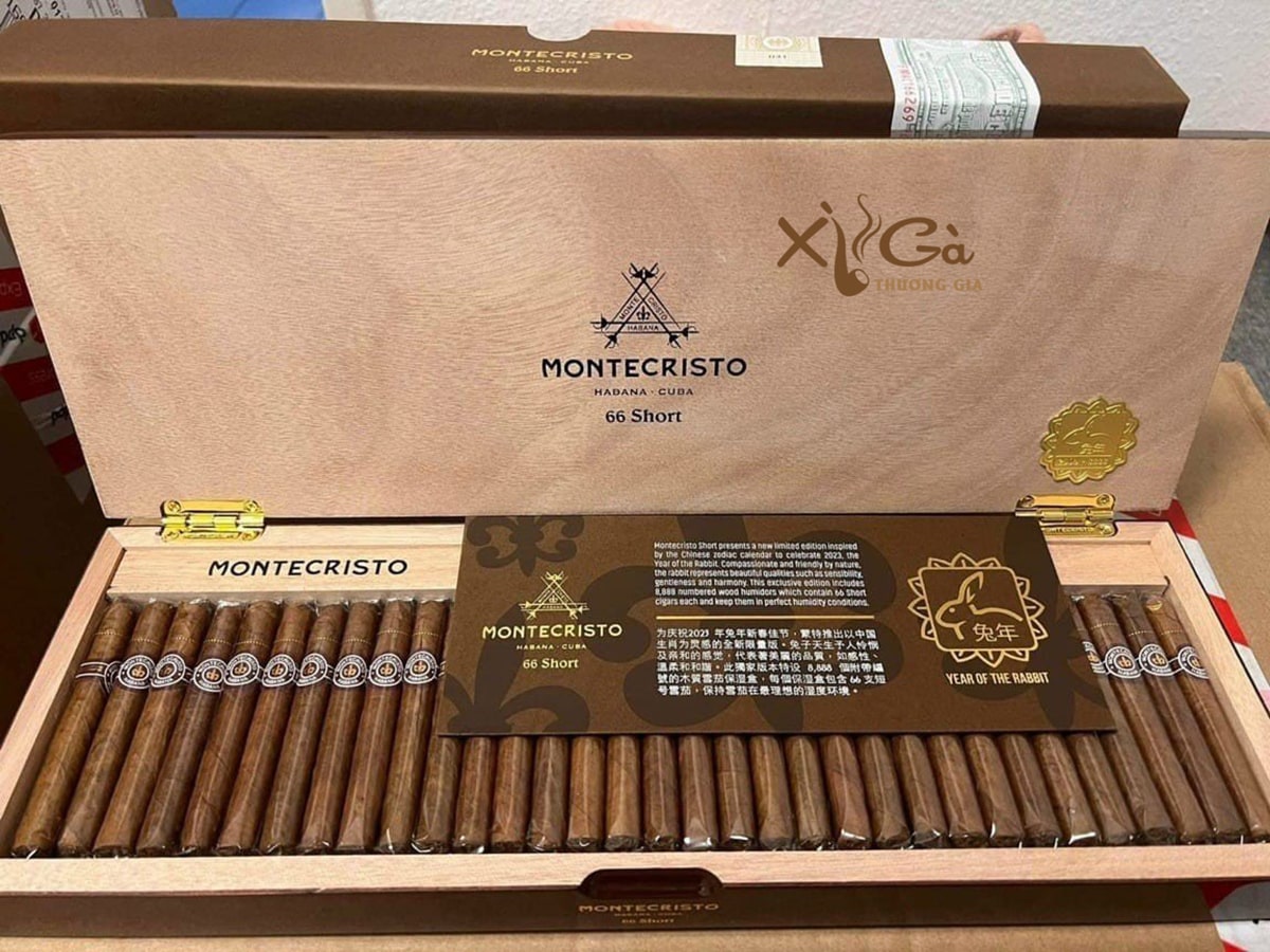 Montecristo Short 66 Year Of The Rabbit Limited 2023 chinh hang