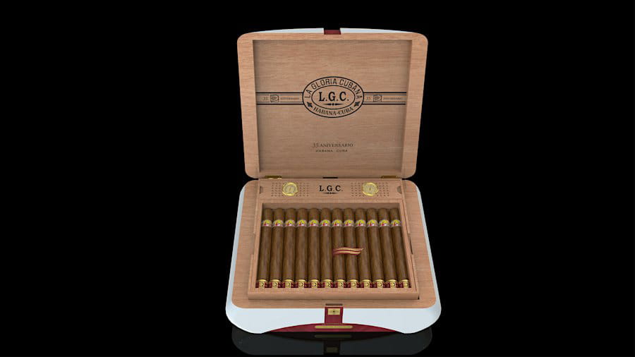 Chi tiết Hộp Giữ Ẩm Xì Gà La Gloria Cubana 35 Aniversario